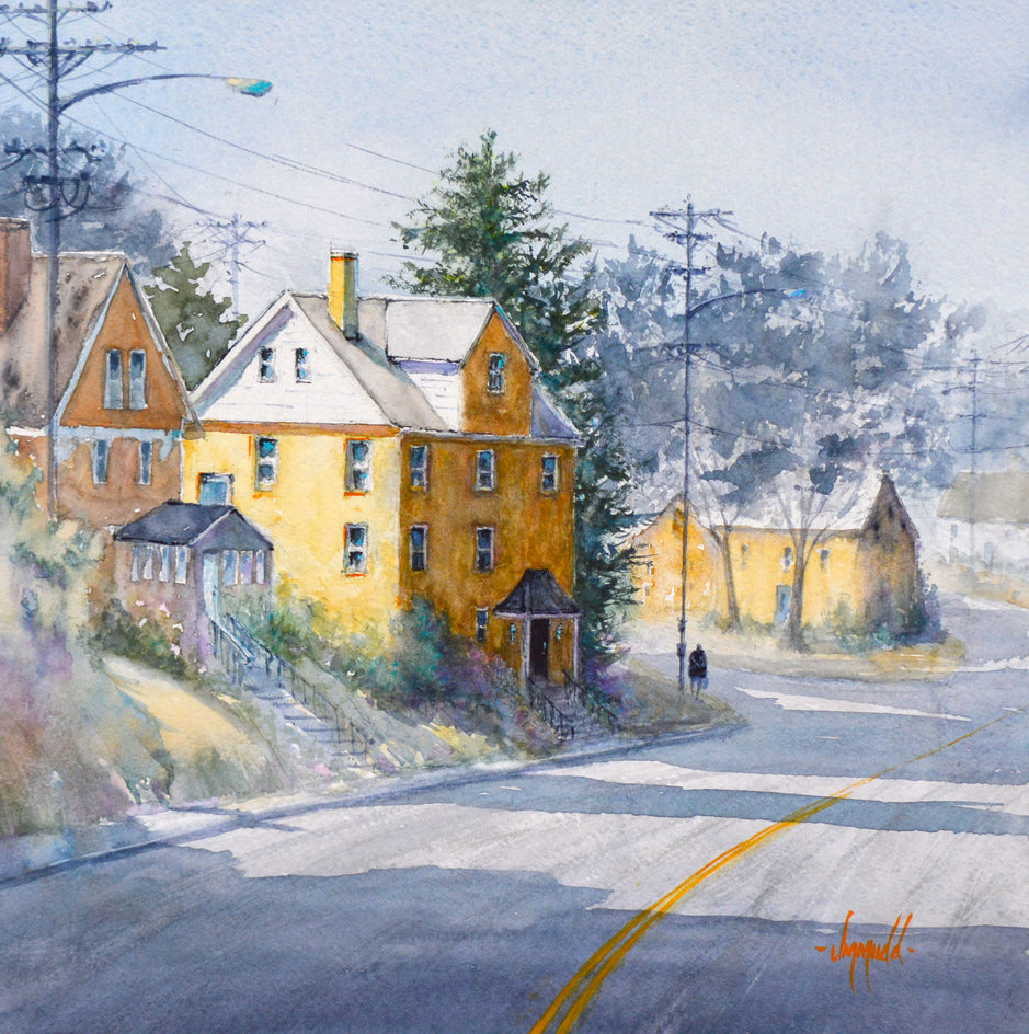 Yellow Houses by Judy Mudd |  Artwork Main Image 