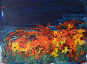 Original art for sale at UGallery.com | Happy Days by Kajal Zaveri | $2,800 | oil painting | 30' h x 40' w