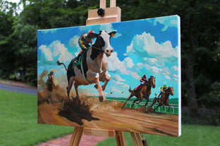The Longshot by Keith Thomson |  Side View of Artwork 