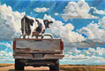 Original art for sale at UGallery.com | To the Fair by Keith Thomson | $1,800 | mixed media artwork | 16' h x 24' w | thumbnail 1