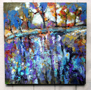 Ripples and Reflections by Kip Decker |  Side View of Artwork 