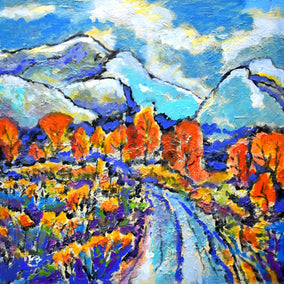 acrylic painting by Kip Decker titled Up Yonder