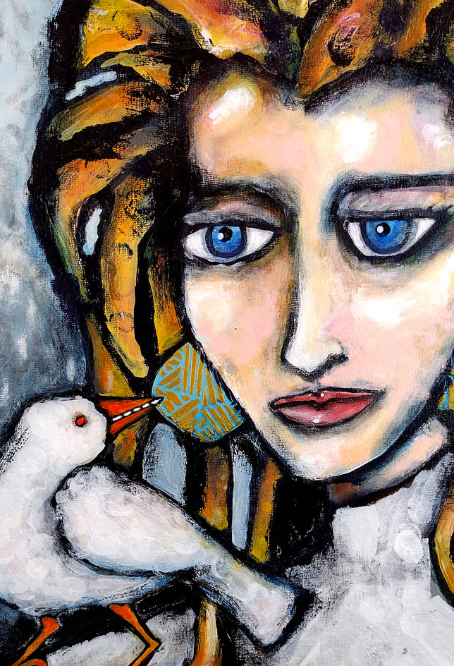 The Mentor by Lee Smith |  Closeup View of Artwork 