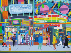 Original art for sale at UGallery.com | Forty-Deuce by Leroy Burt | $650 | acrylic painting | 12' h x 16' w