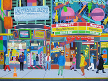 Original art for sale at UGallery.com | Forty-Deuce by Leroy Burt | $650 | acrylic painting | 12' h x 16' w | thumbnail 1