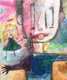 Original art for sale at UGallery.com | Love on the Playground by Libby Ramage | $475 | mixed media artwork | 12' h x 9' w | thumbnail 1