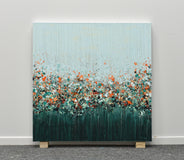 Original art for sale at UGallery.com | Garden View by Lisa Carney | $1,550 | acrylic painting | 30' h x 30' w | thumbnail 3
