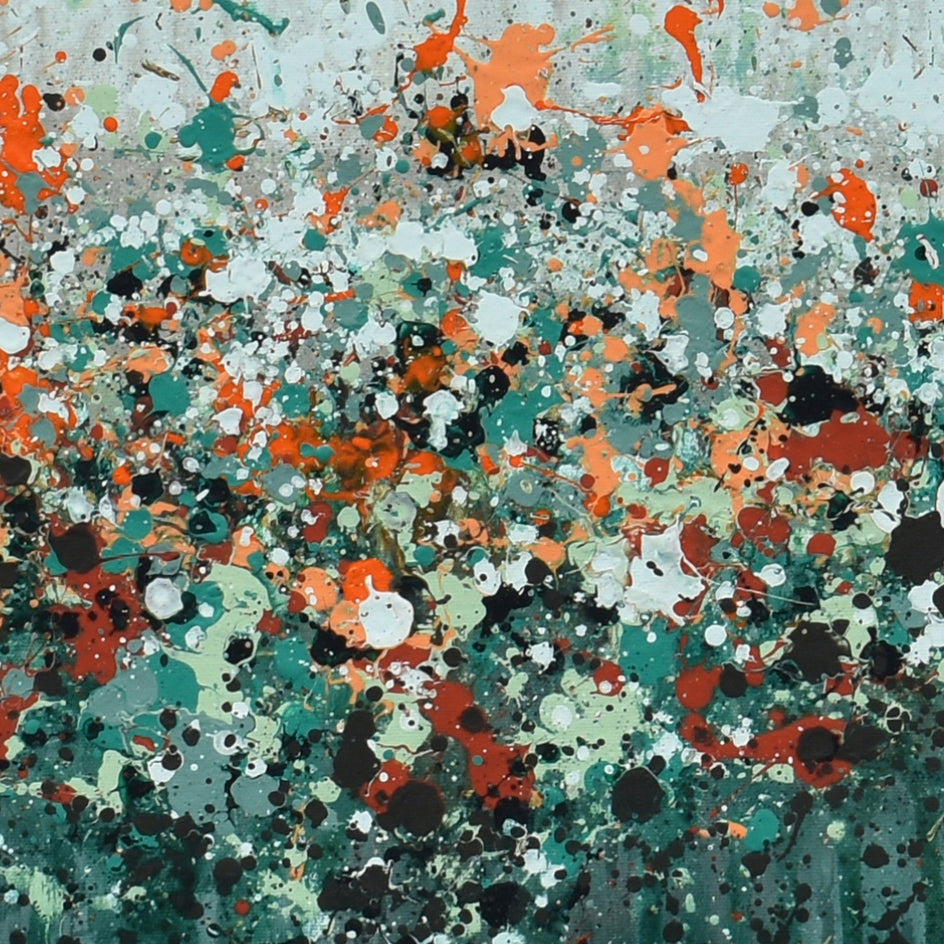 Garden View by Lisa Carney |  Closeup View of Artwork 