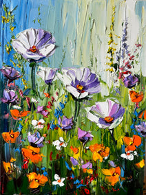 oil painting by Lisa Elley titled Blissful Garden Dream