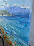 Original art for sale at UGallery.com | Blissful Lagoon by Lisa Elley | $575 | oil painting | 12' h x 16' w | thumbnail 2