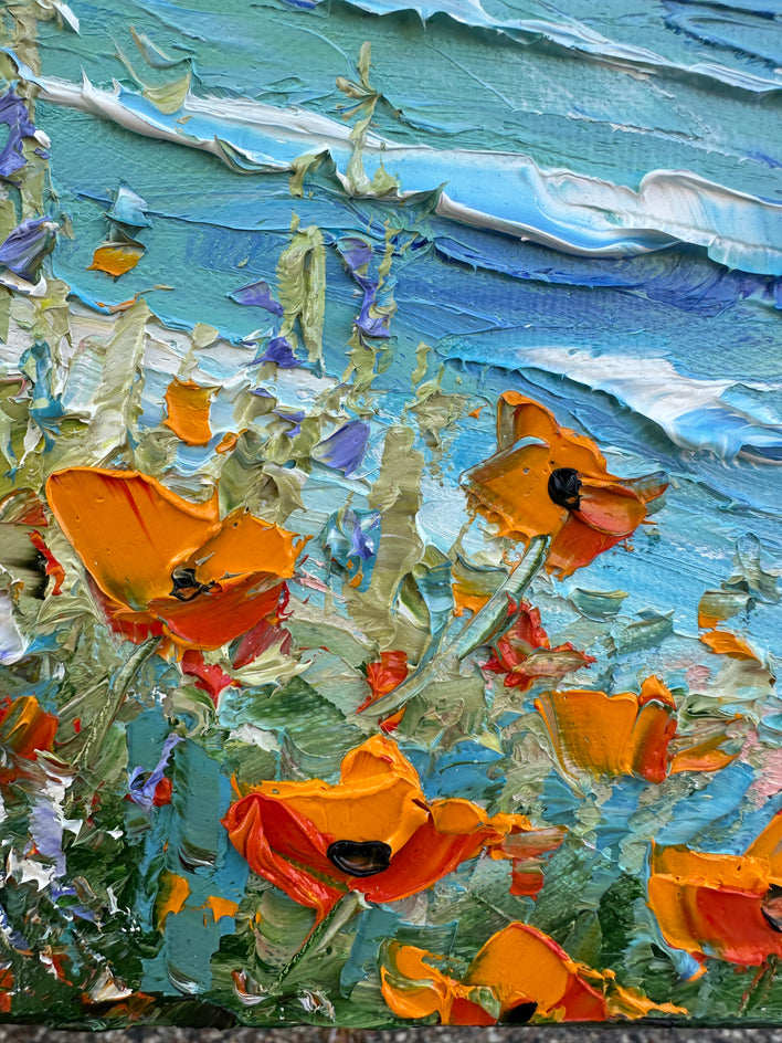 Blissful Lagoon by Lisa Elley |  Closeup View of Artwork 