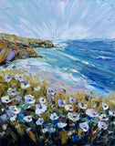 Original art for sale at UGallery.com | Coastal Dance by Lisa Elley | $875 | oil painting | 30' h x 24' w | thumbnail 1