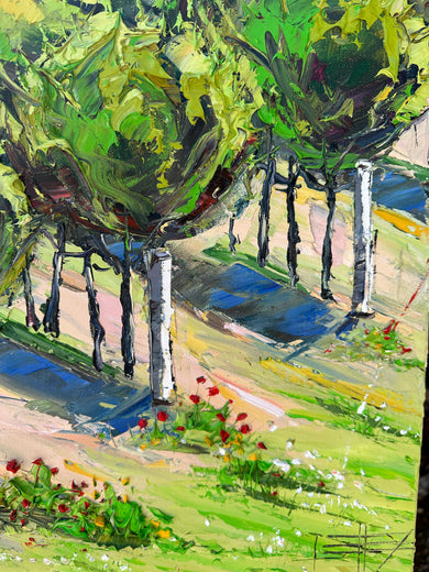 Napa Valley Greens by Lisa Elley |   Closeup View of Artwork 