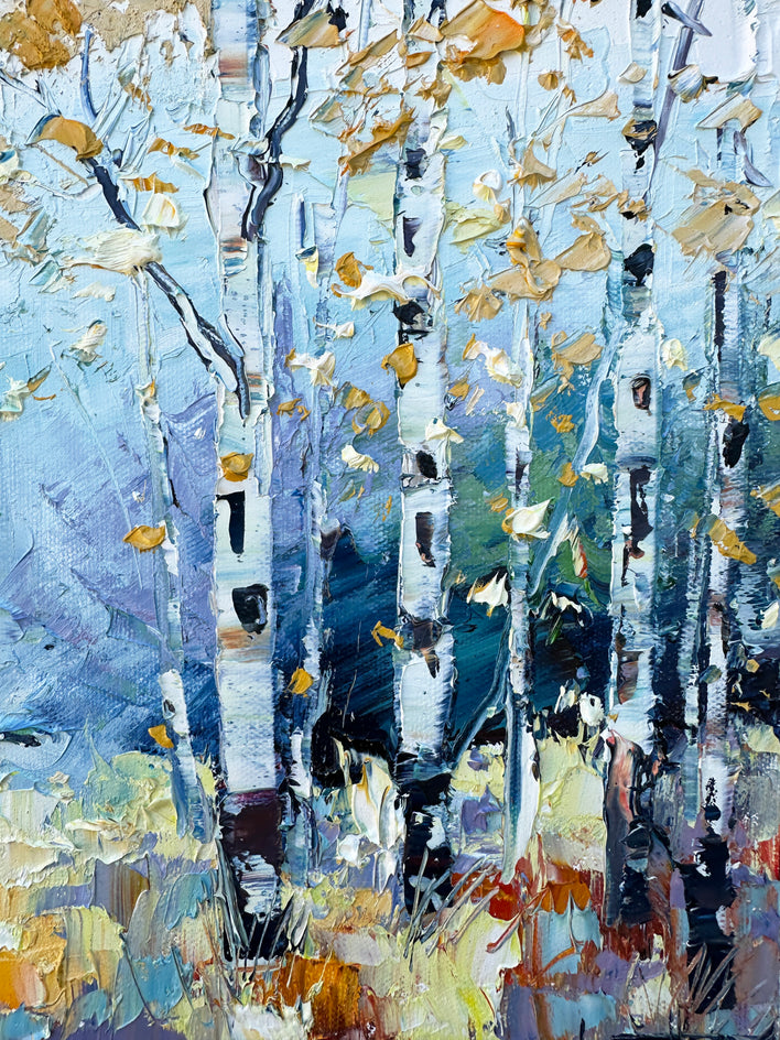 Wistful Woods by Lisa Elley |  Closeup View of Artwork 