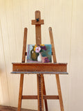 Original art for sale at UGallery.com | Lavender Pansy by Lisa Nielsen | $375 | oil painting | 9' h x 12' w | thumbnail 3