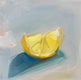 Original art for sale at UGallery.com | Morning Lemon by Malia Pettit | $325 | oil painting | 8' h x 8' w | thumbnail 1
