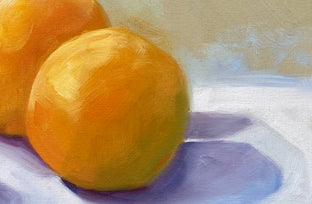 Three Navel Oranges by Malia Pettit |   Closeup View of Artwork 
