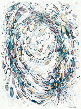 Original art for sale at UGallery.com | Clusters by Marie-Eve Champagne | $550 | acrylic painting | 24' h x 18' w