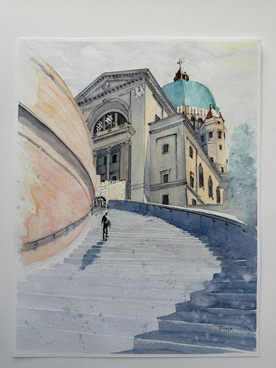 Mont-Royal Montreal by Maurice Dionne |  Side View of Artwork 