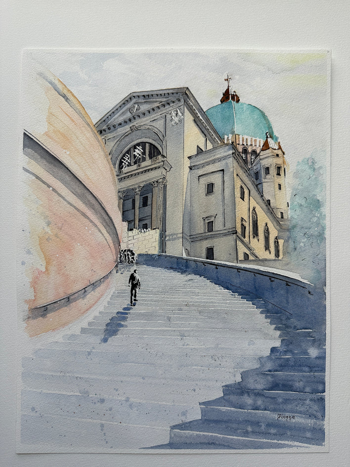 Mont-Royal Montreal by Maurice Dionne |  Side View of Artwork 