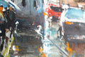 Original art for sale at UGallery.com | Fifth Avenue under the Rain by Maximilian Damico | $650 | watercolor painting | 12.5' h x 7.5' w | thumbnail 4