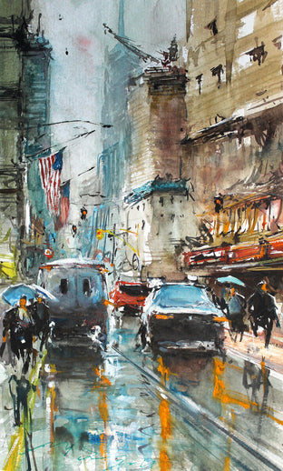 Fifth Avenue under the Rain by Maximilian Damico |  Artwork Main Image 