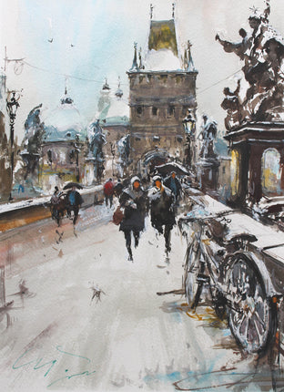 Prague Romantic Snow by Maximilian Damico |  Artwork Main Image 