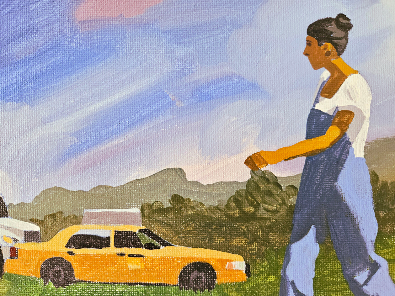 Incoming by Michael Wedge |  Closeup View of Artwork 