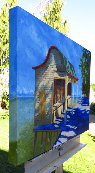 Old Refreshment Stand by Mitchell Freifeld |  Side View of Artwork 