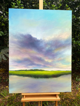 Marsh at Dawn by Nancy Hughes Miller |   Closeup View of Artwork 