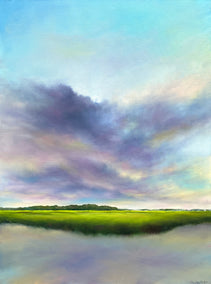oil painting by Nancy Hughes Miller titled Marsh at Dawn