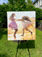Original art for sale at UGallery.com | Feels Like Summer by Nava Lundy | $3,100 | acrylic painting | 36' h x 36' w | thumbnail 3