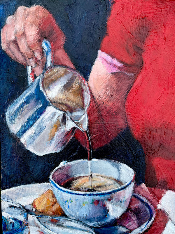 It's Tea Time by Nava Lundy - acrylic painting | UGallery