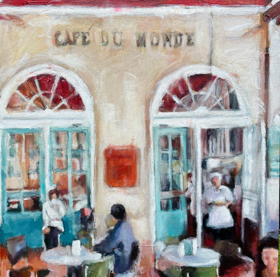 Morning at the Cafe by Nava Lundy | Artwork Main Image