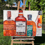 Original art for sale at UGallery.com | The Lineup by Nava Lundy | $2,000 | acrylic painting | 24' h x 36' w | thumbnail 3