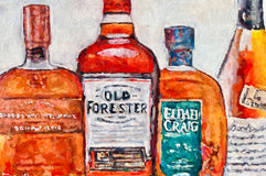 Original art for sale at UGallery.com | The Lineup by Nava Lundy | $2,000 | acrylic painting | 24' h x 36' w | thumbnail 1