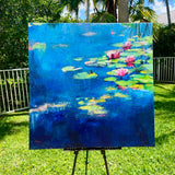 Original art for sale at UGallery.com | Weightless by Nava Lundy | $3,575 | acrylic painting | 40' h x 40' w | thumbnail 3