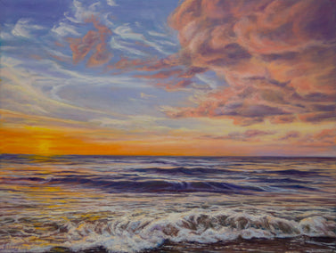 oil painting by Olena Nabilsky titled Gentle Sunrise