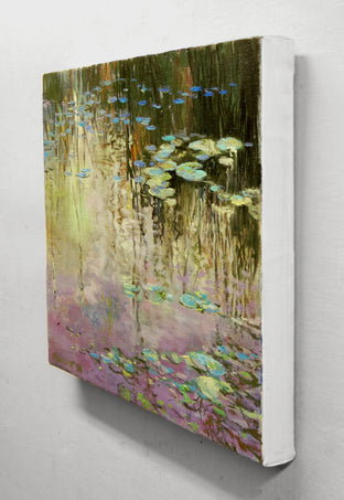 Evening Water Lilies by Onelio Marrero |  Side View of Artwork 