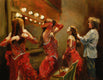 Original art for sale at UGallery.com | Fighting Time by Onelio Marrero | $1,000 | oil painting | 16' h x 20' w | thumbnail 1