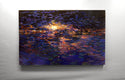 Original art for sale at UGallery.com | Last Light on the Water Lilies by Onelio Marrero | $2,550 | oil painting | 28' h x 44' w | thumbnail 3