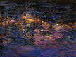 Original art for sale at UGallery.com | Nocturnal Water Lilies by Onelio Marrero | $700 | oil painting | 12' h x 16' w | thumbnail 1