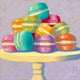 Original art for sale at UGallery.com | Assorted Macarons by Pat Doherty | $575 | oil painting | 12' h x 12' w | thumbnail 1