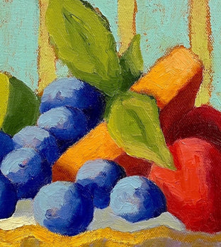 Mixed Fruit Tart by Pat Doherty |   Closeup View of Artwork 