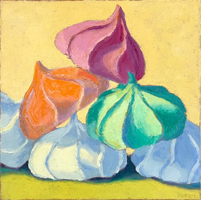 oil painting by Pat Doherty titled Stacked Meringues