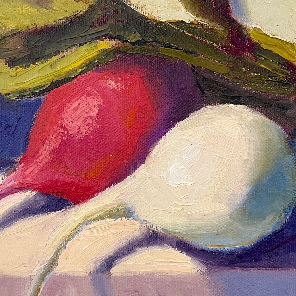 White Radish by Pat Doherty |  Closeup View of Artwork 