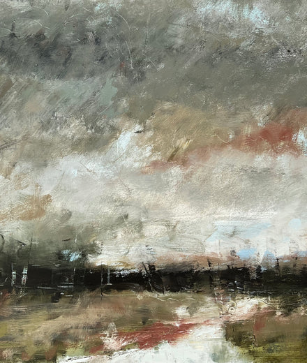 Palette of Clouds by Ronda Waiksnis |   Closeup View of Artwork 