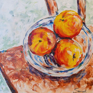 Three Nectarines Still Life by Samuel Pretorius |  Artwork Main Image 