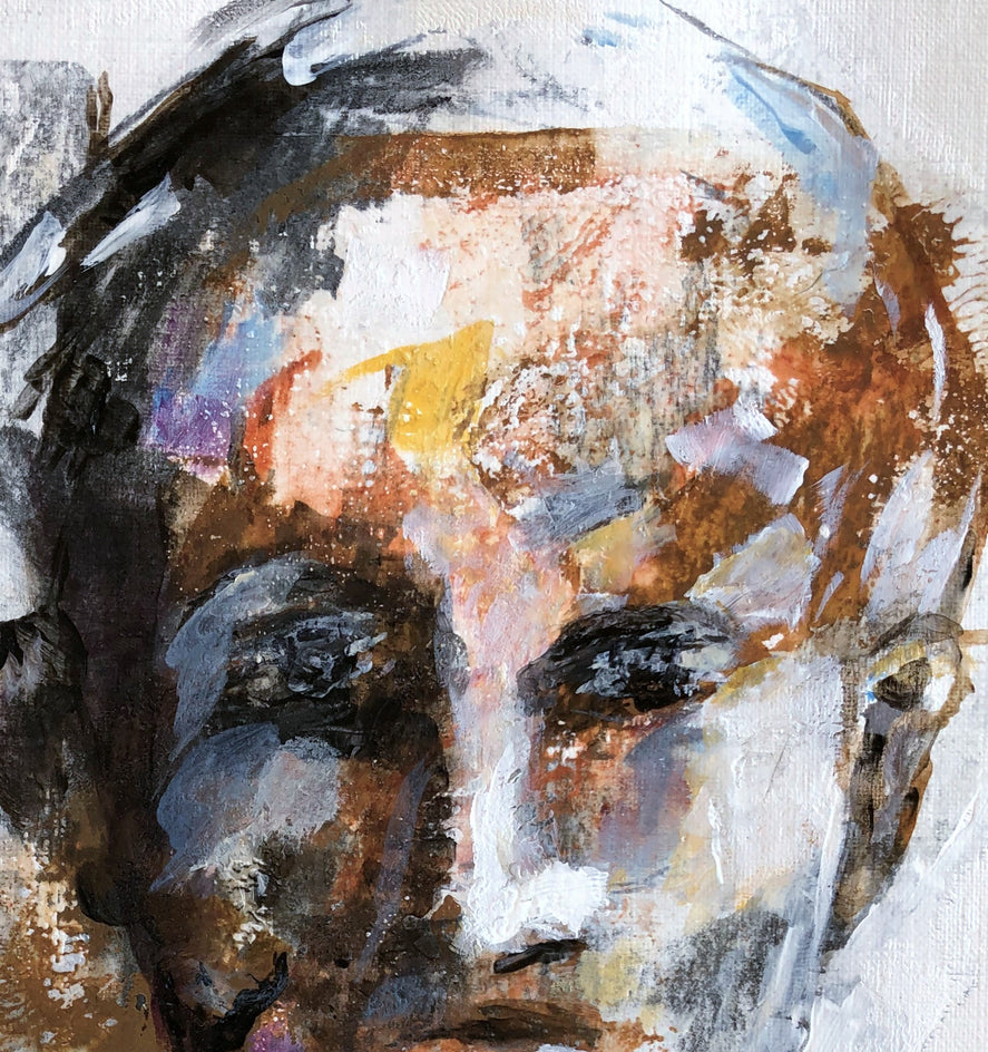 He by Sharon Sieben |  Closeup View of Artwork 