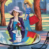 Original art for sale at UGallery.com | Sunday Morning. Street Café in Boulder, Colorado by Stanislav Sidorov | $1,175 | oil painting | 22' h x 28' w | thumbnail 4